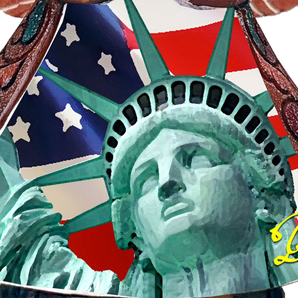 Patriotic Angel Figurine by G. DeBrekht - American Christmas Decor - 516661