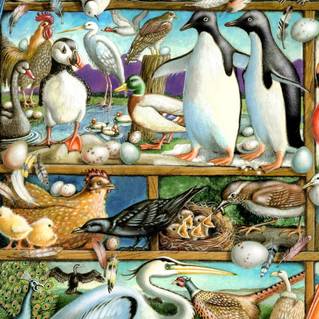 Birds Whimsical Wall Art by Laura Seeley - Love Family Kids Decor - 8513001-LS