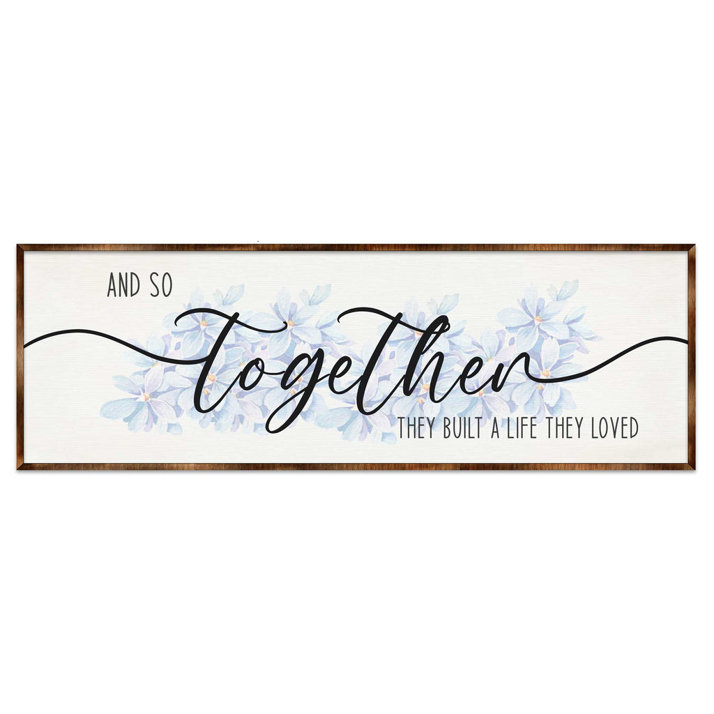 Build a Life You Love - Wooden Living Room Decor - Contemporary Decor - Bedroom Wall Art - Master Bedroom Sign - 310318