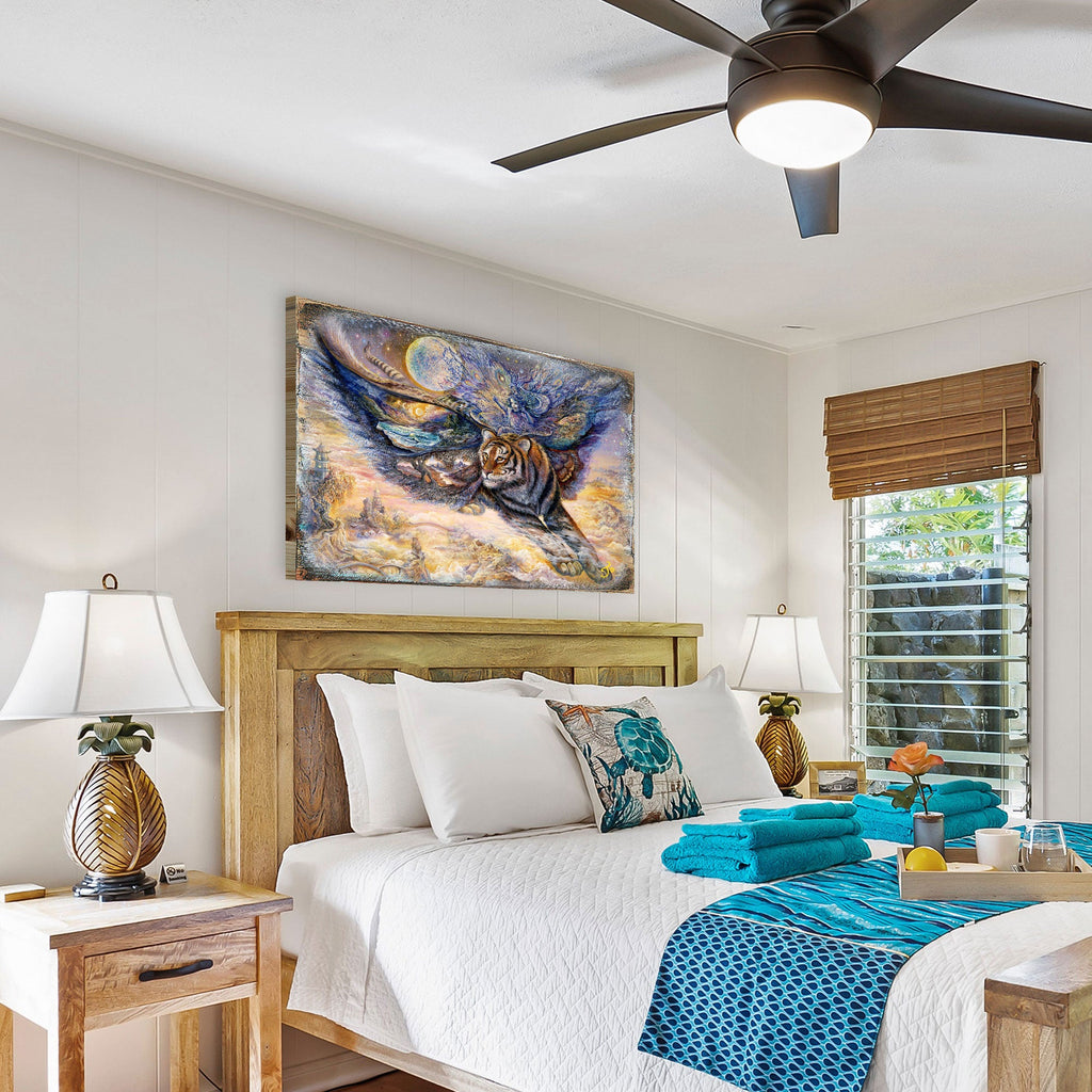 Tiger Moth Decor Fantasy Wooden Wall Art by Josephine Wall - Fantasy Decor - 852145-JW