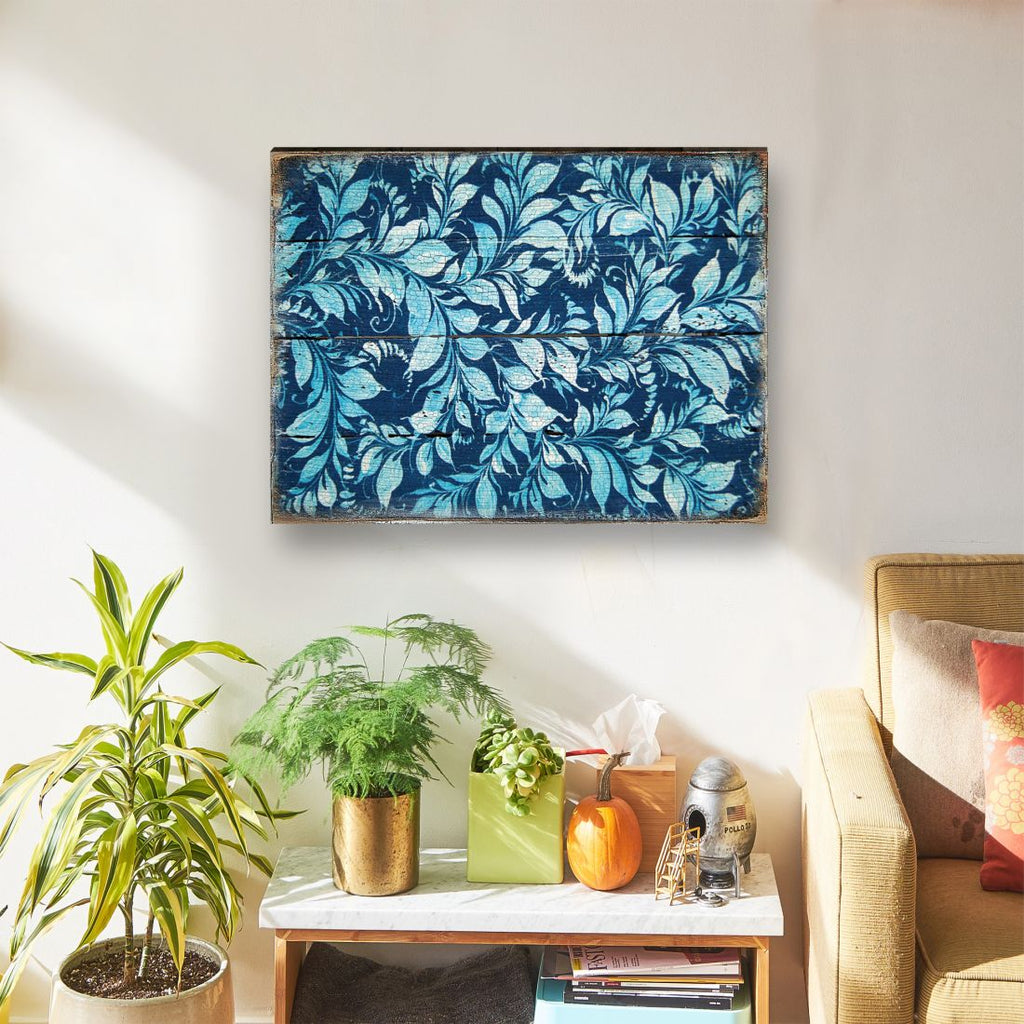 Pattern Rustic Wooden Wall Art by G. DeBrekht - Floral Ornamental Decor - 95007B