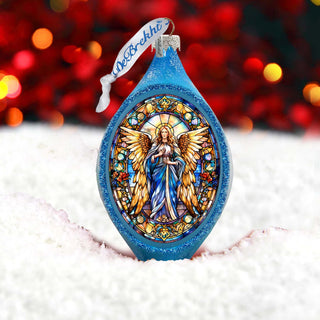 Angel of the Sea Drop Glass Ornament by G. Debrekht - Nativity Holiday Decor - 757-044