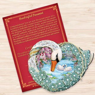 Swan Love Wooden Ornaments by G. DeBrekht - Love Family Kids Decor - 8185261