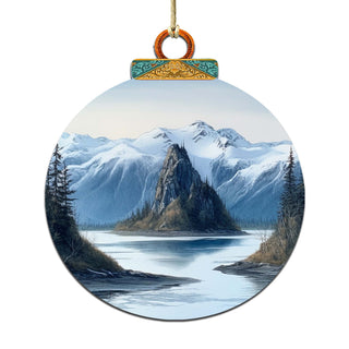 The Magic of Alaskan Nature Wooden Ornaments by G.Debrekht - Wildlife Holiday Decor - 870078