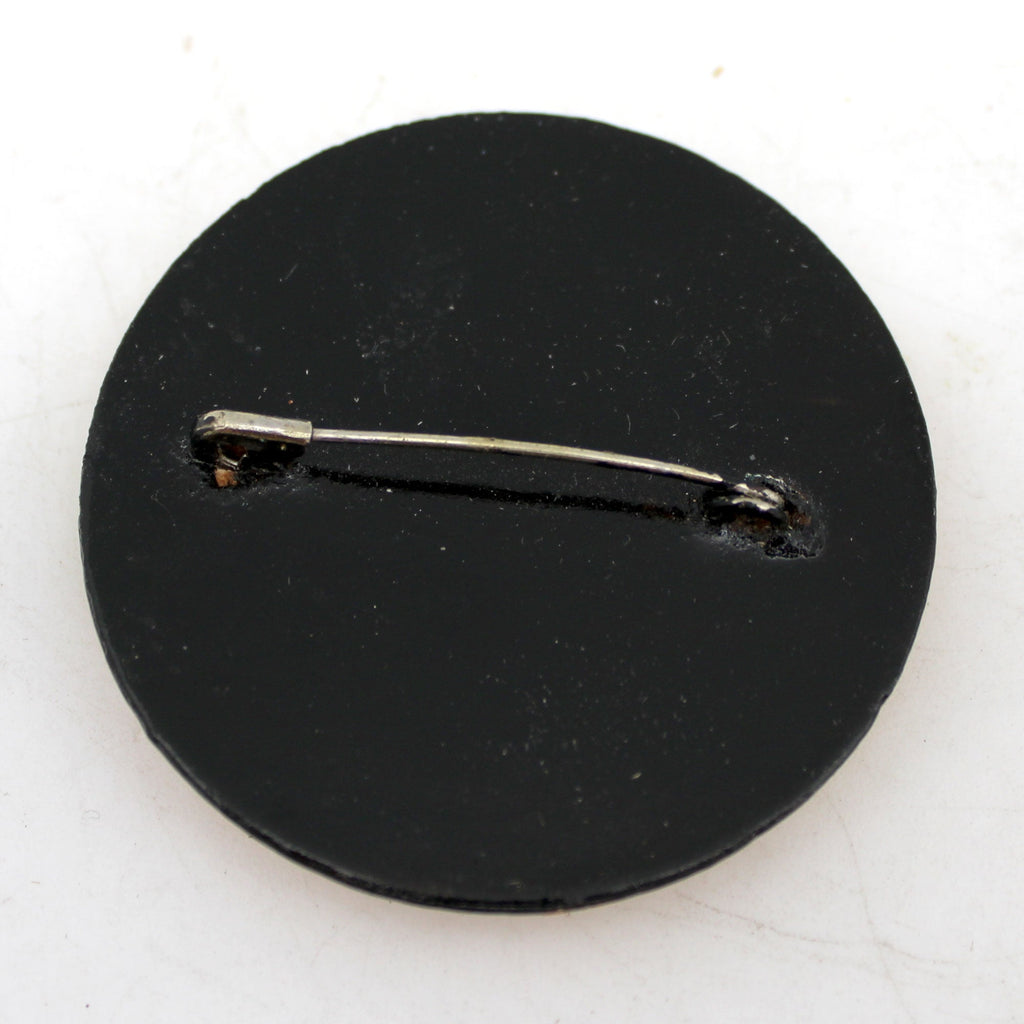 Handpainted Lacquered Miniature Jewelry Brooch Pin by G.DeBrekht Unique Handmade Gift Collectible and Home Decoration