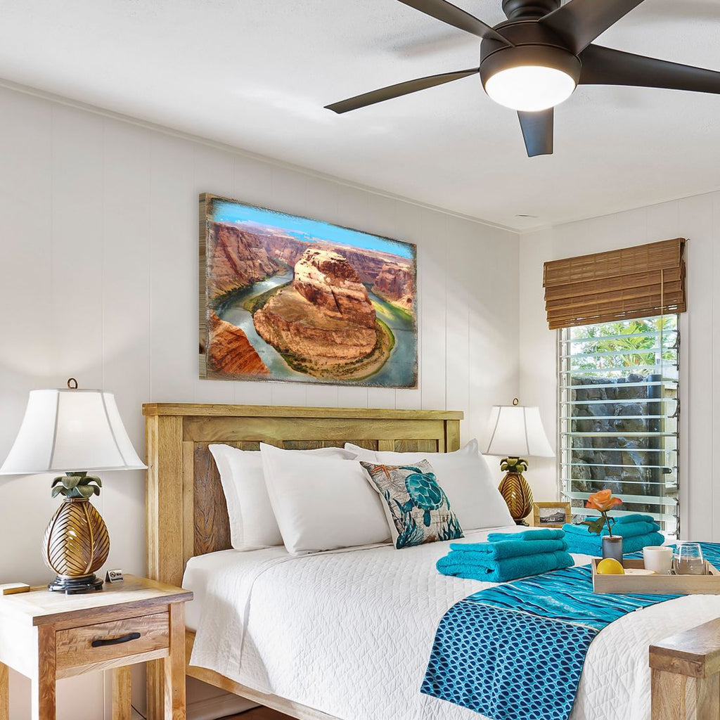 Canyon Island Art Wooden Wall Art by Nature Wonders - Nature Wildlife Decor - 95282B