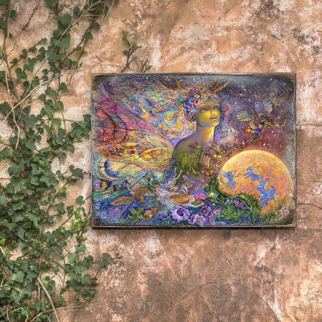 Titania Fantasy Wooden Wall Art by Josephine Wall - Fantasy Decor - 852112-JW