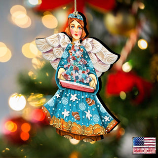 Christmas Tree Boat Guardian Wooden Ornaments by G. DeBrekht - Coastal Holiday Decor - 8152724-3