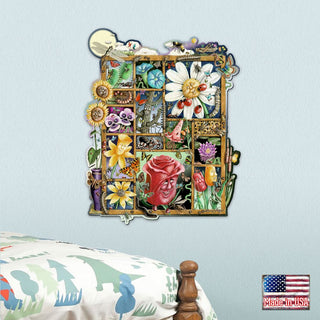 Bugs & Blossoms Whimsical Wall Art by Laura Seeley - Love Family Kids Decor - 8513002-LS