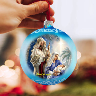 Holy Night Glass Ornament by D. Gelsinger - Nativity Holiday Decor - 71152-1618