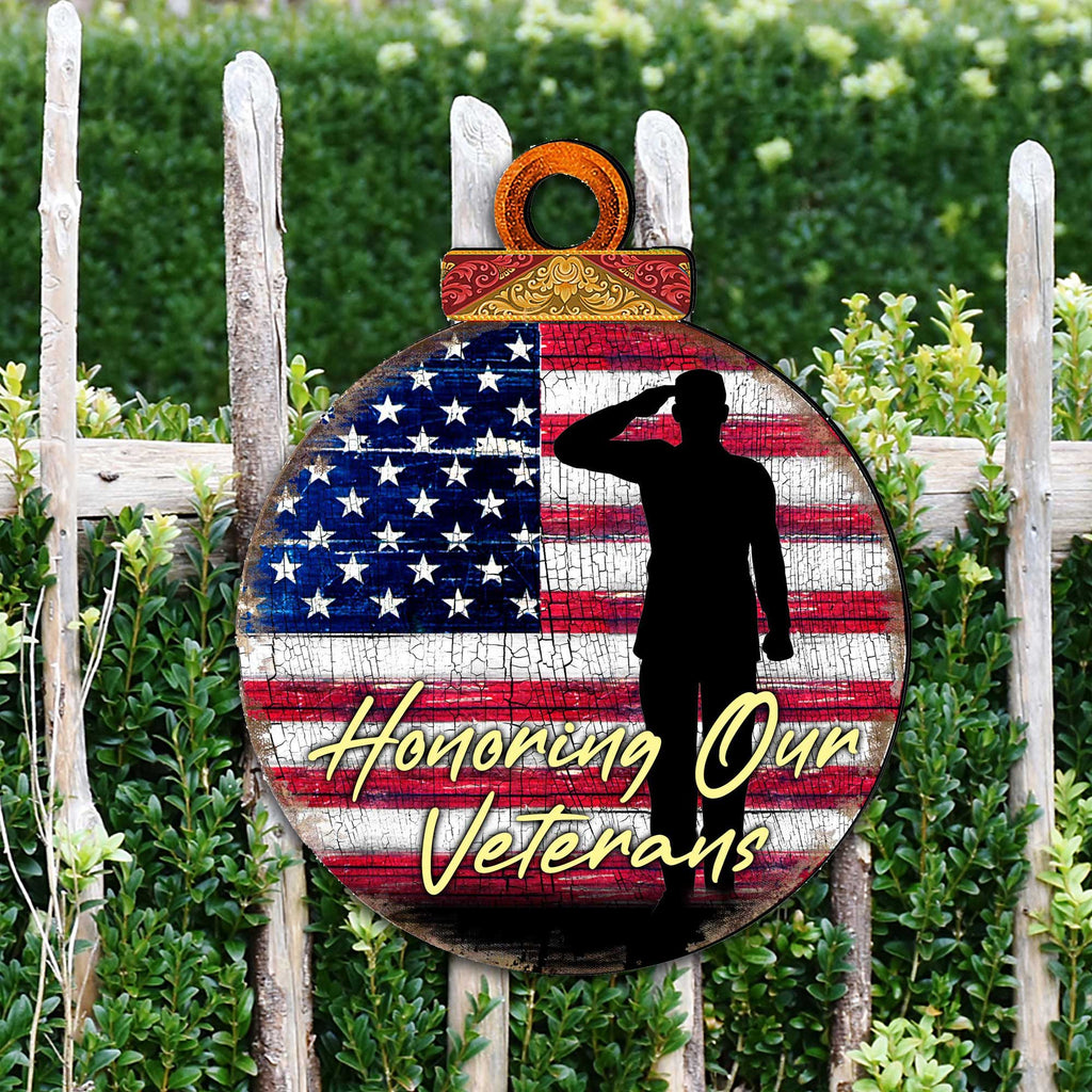 Honoring Our Veterans Holiday Wall Decor - Designocracy - 8187103M