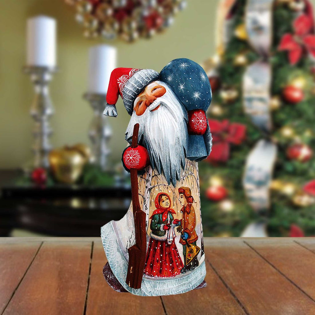 Winter Ballad Santa Hand-Painted WOODCARVED Masterpiece by G. DeBrekht - Christmas Decor - 821447 *** PRE-ORDER - Handmade Just for You! ***