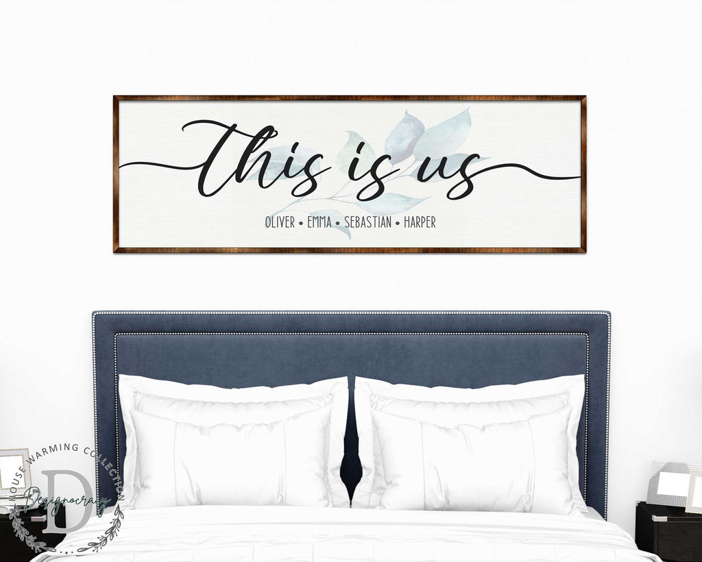 Personalized Family gift - This Is Us - Name sign - Wall Decor - Living room decor - Family Sign - Together they build - 310320