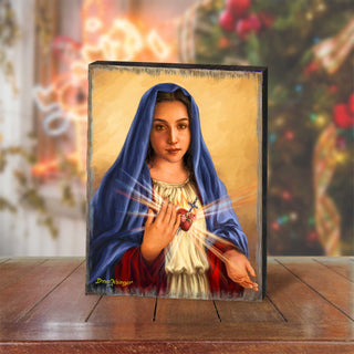 Immaculate Heart of Mary Wall Art by D. Gelsinger - Nativity Holiday Decor - 95686B-DG