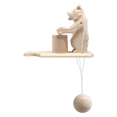 Athlete Bear Animated Spinning Old World Decoration by G. Debrekht - Wildlife Holiday Decor - 191000-03