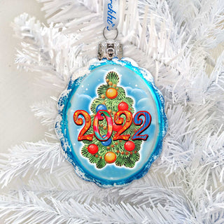2025 Dated Mercury Glass Ornament by G. Debrekht - Christmas Decor - 773017-D25