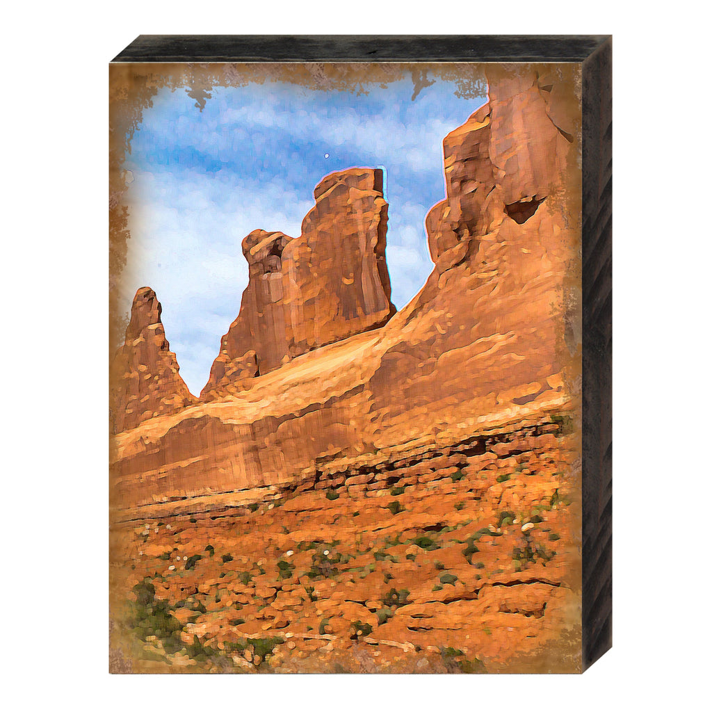 Canyon Side Art Wooden Wall Art by Nature Wonders - Nature Wildlife Decor - 95284B