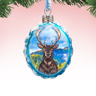 Caribou Mercury Glass Ornament by G. DeBrekht - Wildlife Holiday Decor - 771057