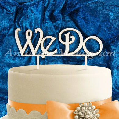 Wedding Cake Topper - 6 Inch Wooden painted We Do Cake Topper, Wedding, Celebration, Anniversary4132