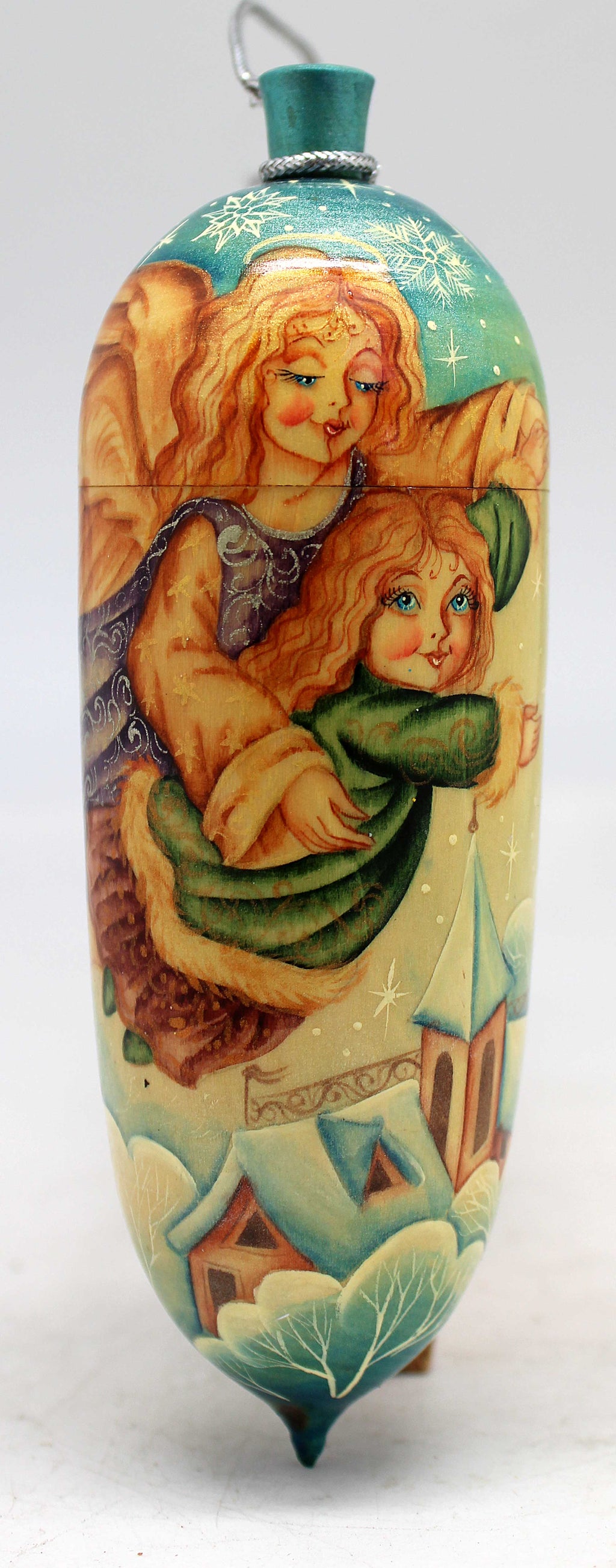 One of a Kind Ornaments - Handmade and Handpainted Wooden Figurine 2x2x6 by G. Debrekht Reserve