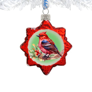 Red Bird Mercury Glass Ornaments by G. Debrekht - Wildlife Holiday Decor - 776004