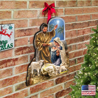 Glory to God Nativity Door Decor by D. Gelsinger - Nativity Holiday Decor - 8461045H-DG