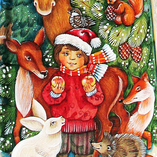 Remembering Everyone Santa Hand-Painted WOODCARVED Masterpiece by G. DeBrekht - Christmas Decor - 215610