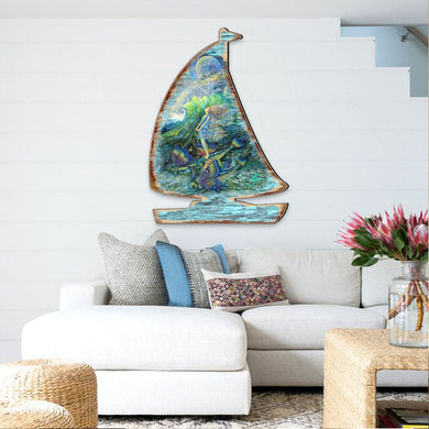 Surfers Dream Coastal Outdoor Decor by Josephine Wall - Coastal Sea-Life Decor - 8472103F-JW