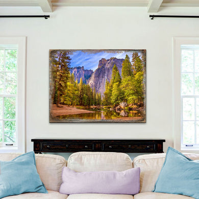 Forest Lake Art Wooden Wall Art by Nature Wonders - Nature Wildlife Decor - 95238B