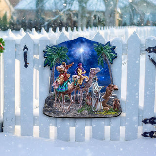 The Magic of Three Kings Nativity Door Decor by D. Gelsinger - Nativity Holiday Decor - 8161026H-1810