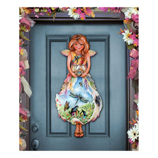 Blessing Angel Wildlife Door Decor - J. Mills-Price - Wildlife Holiday Decor - 8457902H