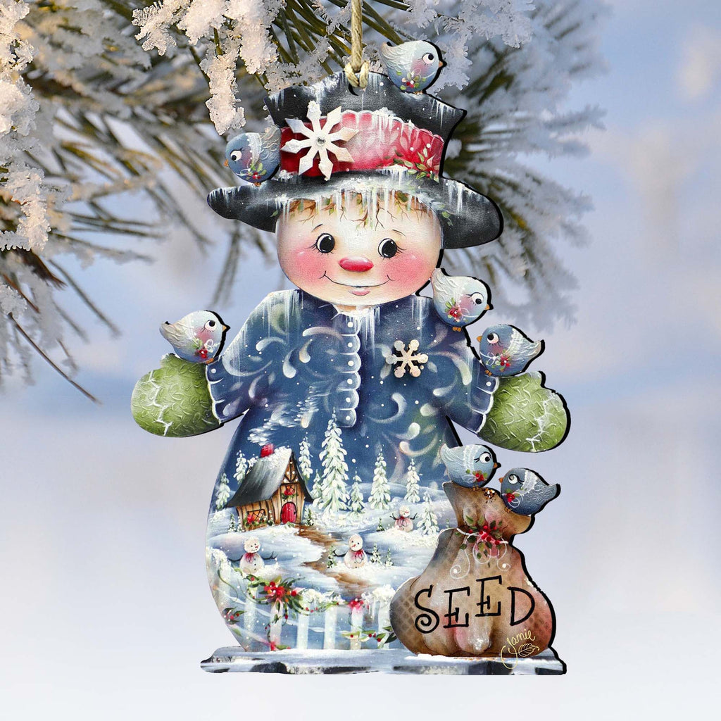 Freezing Friends (Frosting Sparkle) by Jamie Mills-Price - Christmas Santa Snowman Decor - 8457511