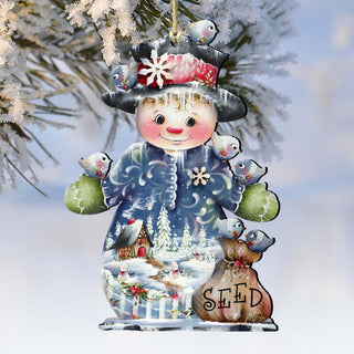Freezing Friends (Frosting Sparkle) by Jamie Mills-Price - Christmas Santa Snowman Decor - 8457511