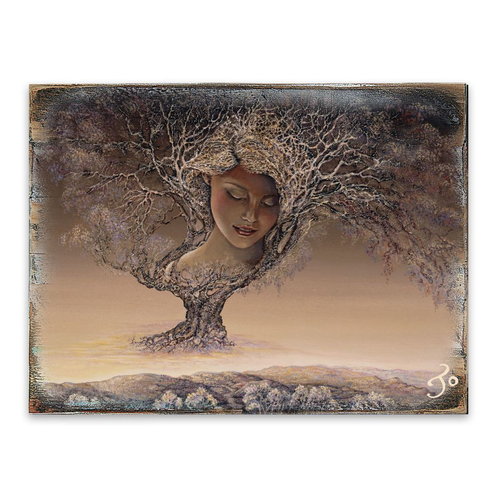 Mother Nature Fantasy Wooden Wall Art by Josephine Wall - Fantasy Decor - 852120-JW