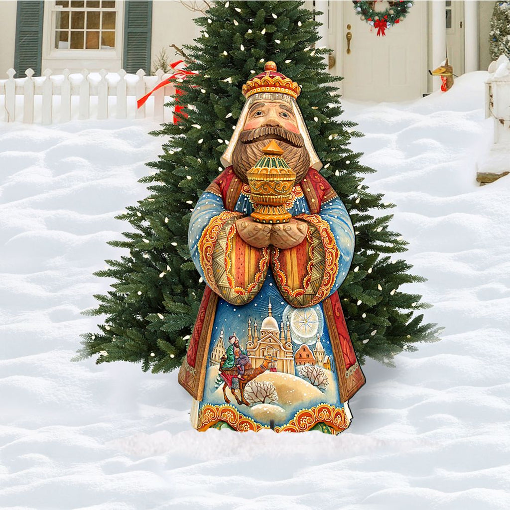 King Balthazar Nativity Outdoor Decor by G. Debrekht Nativity Holiday Decor, Exquisite Holiday Addition by G. Debrekht - 8152653F