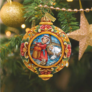 Drummer Boy Sculpted Hand-Painted Christmas Ornament by G. DeBrekht - Nativity Holiday Decor - 6102413