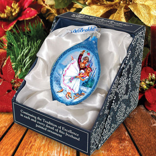 Nutcracker Dance Drop Glass Ornament by G. DeBrekht - Christmas Decor - 757-023