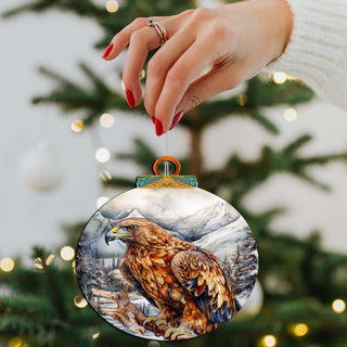 Golden Eagle Majesty Wooden Ornaments by G.Debrekht - Wildlife Holiday Decor - 870062