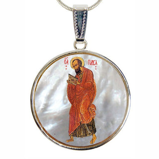 Saint Paul Silver Plated Mother of Pearl Necklace - 43035