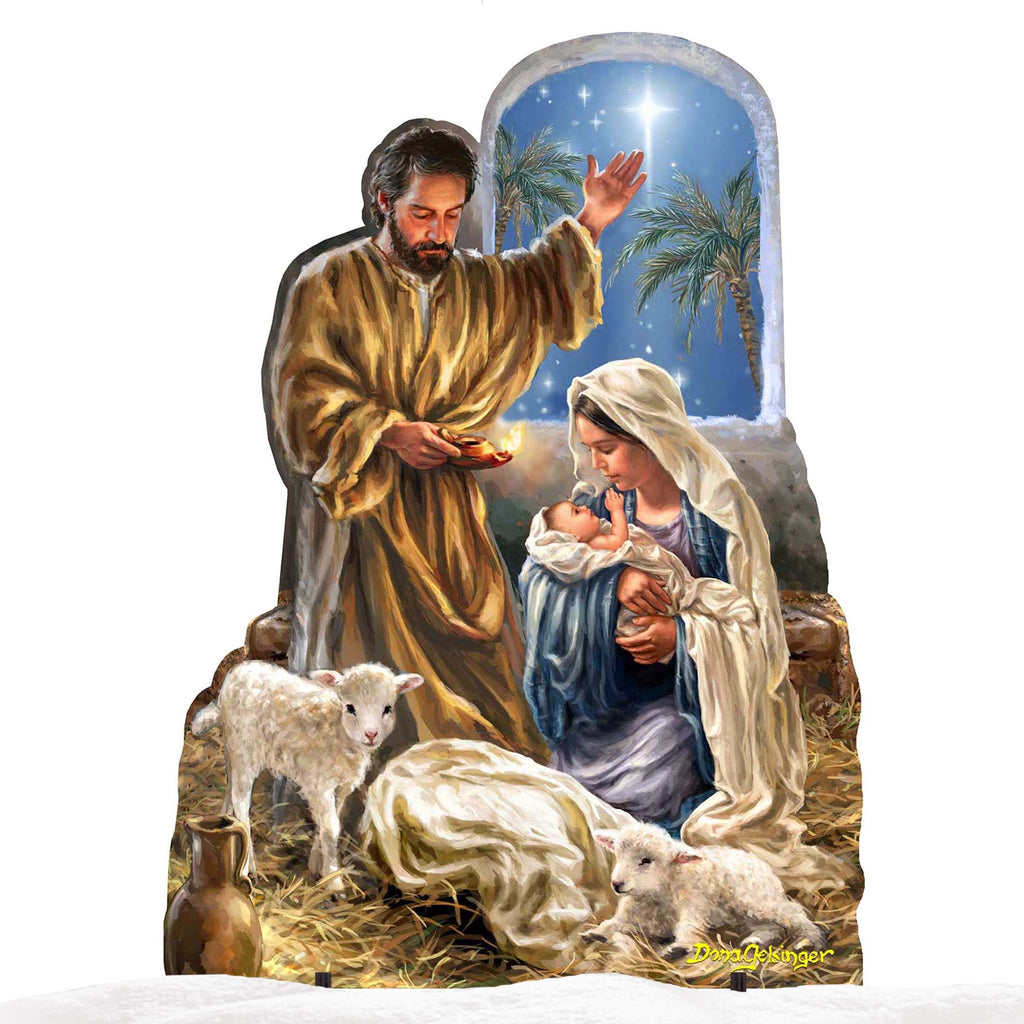 Glory to God Nativity Outdoor Decor by D. Gelsinger - Nativity Holiday Decor - 8461045F-DG