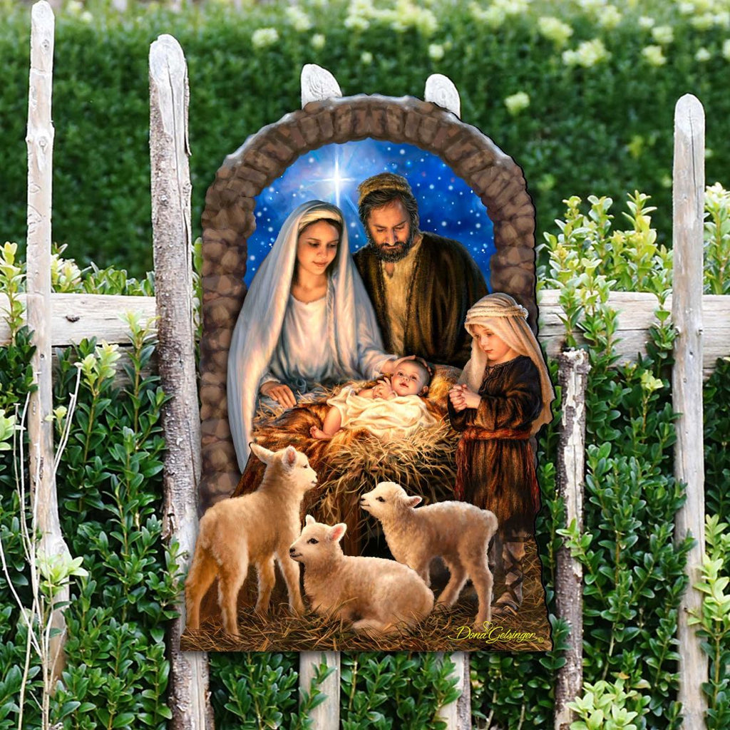 Miracle Nativity Diminutive Wall Art by D. Gelsinger - Nativity Holiday Decor - 8461042-1M-1201