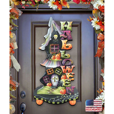 Candle Holder Halloween Door Decor by Jamie Mills-Price - Thanksgiving Halloween Decor - 8457402H