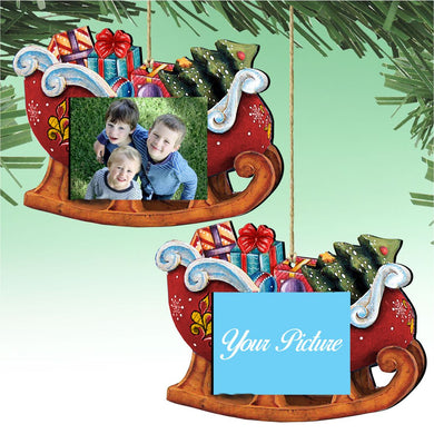 Christmas Gifts Picture Frame Ornaments - Ornament for Photo - Christmas Santa Snowman Decor - 8112047-PF