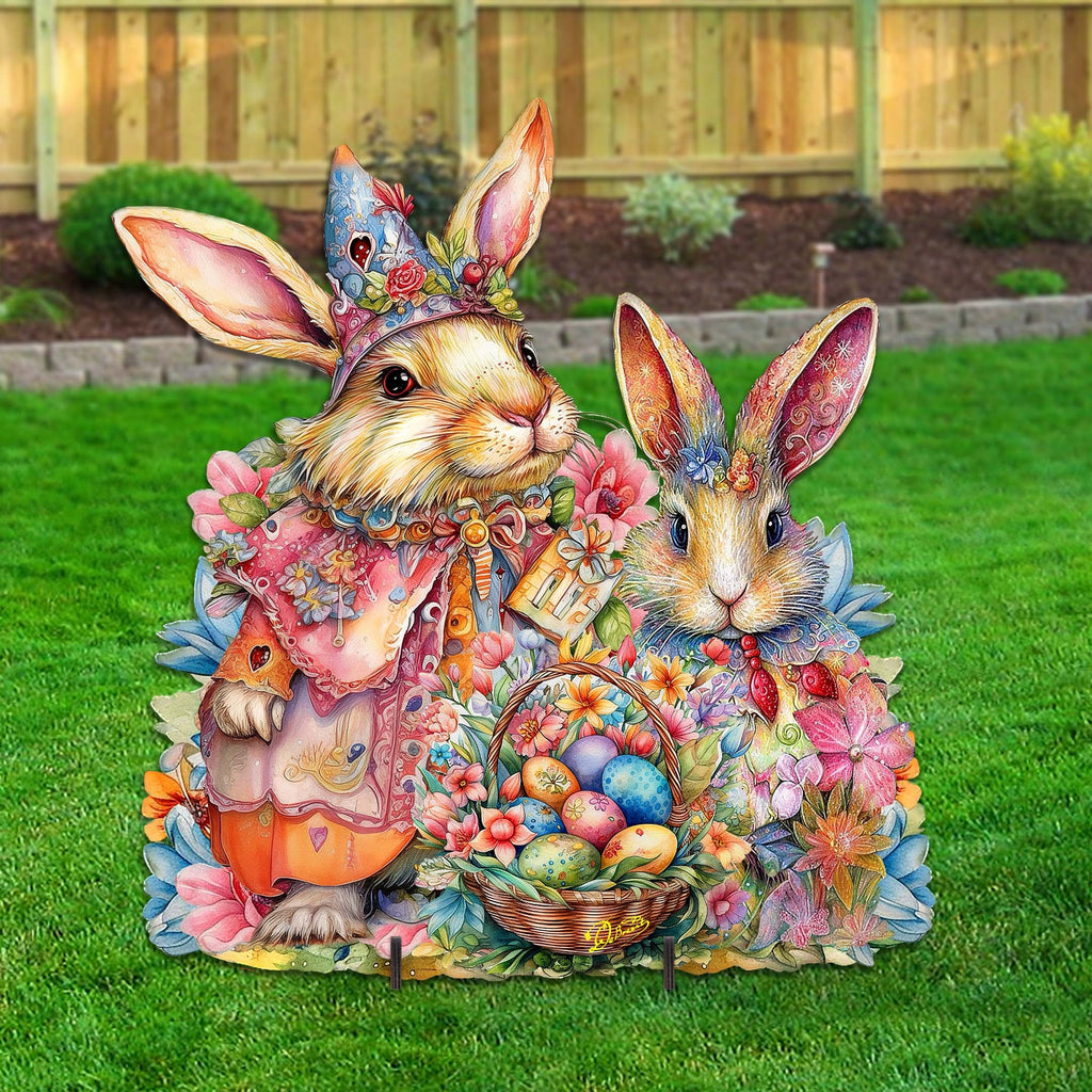 Easter Sweet Couple Easter Yard Sign by G. DeBrekht - Easter Spring Decor - 8652768F
