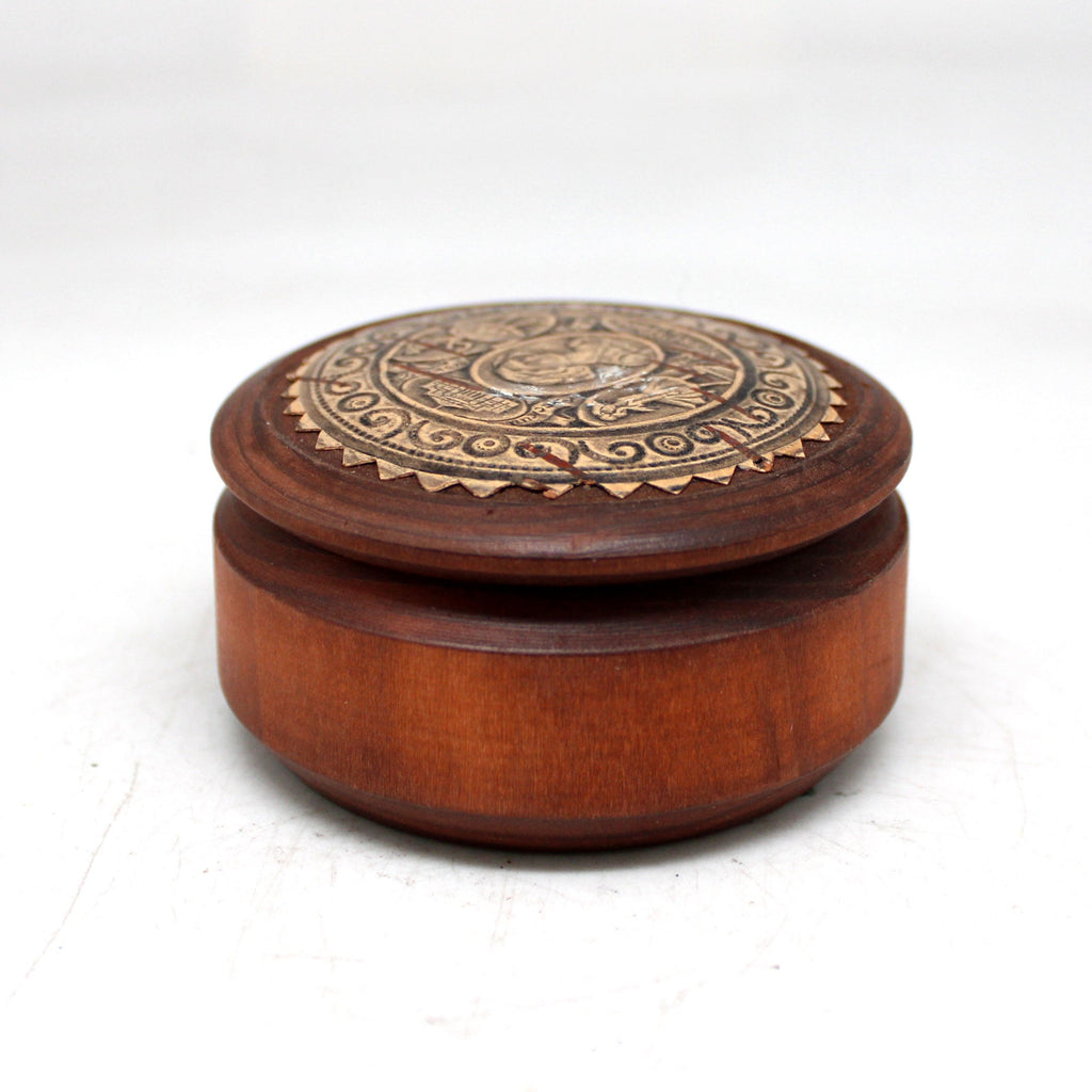 One-of-a-Kind Anna Pavlova Birch Bark Decorated Wooden Jewelry BOX 2.5x2.5x1.5 Handcarved Unique Home Decoration Beautiful Gift Rare Find Collectible, Unique Hand Carved Gift