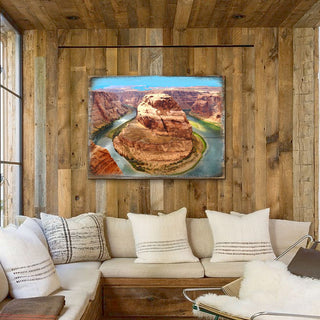 Canyon Island Art Wooden Wall Art by Nature Wonders - Nature Wildlife Decor - 95282B