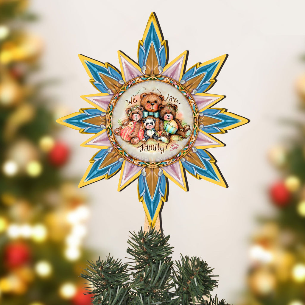 We Are the Family Tree Topper Wooden Decor by Jamie Mills-Price - Christmas Decor - 89520-MP