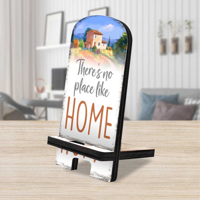 There Is No Place Like Home Cell Phone Stand Family Decor Wood Mobile Tablet Holder Charging Station Organizer - 892069