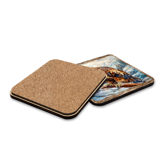 Eagles Wooden Cork Placemat and Coasters Gift Set of 7 by Nature Wonders Nature Wildlife Decor - 85406C-S7