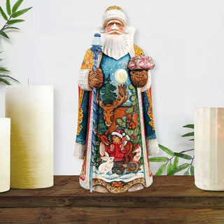 Remembering Everyone Santa Hand-Painted WOODCARVED Masterpiece by G. DeBrekht - Christmas Decor - 215610